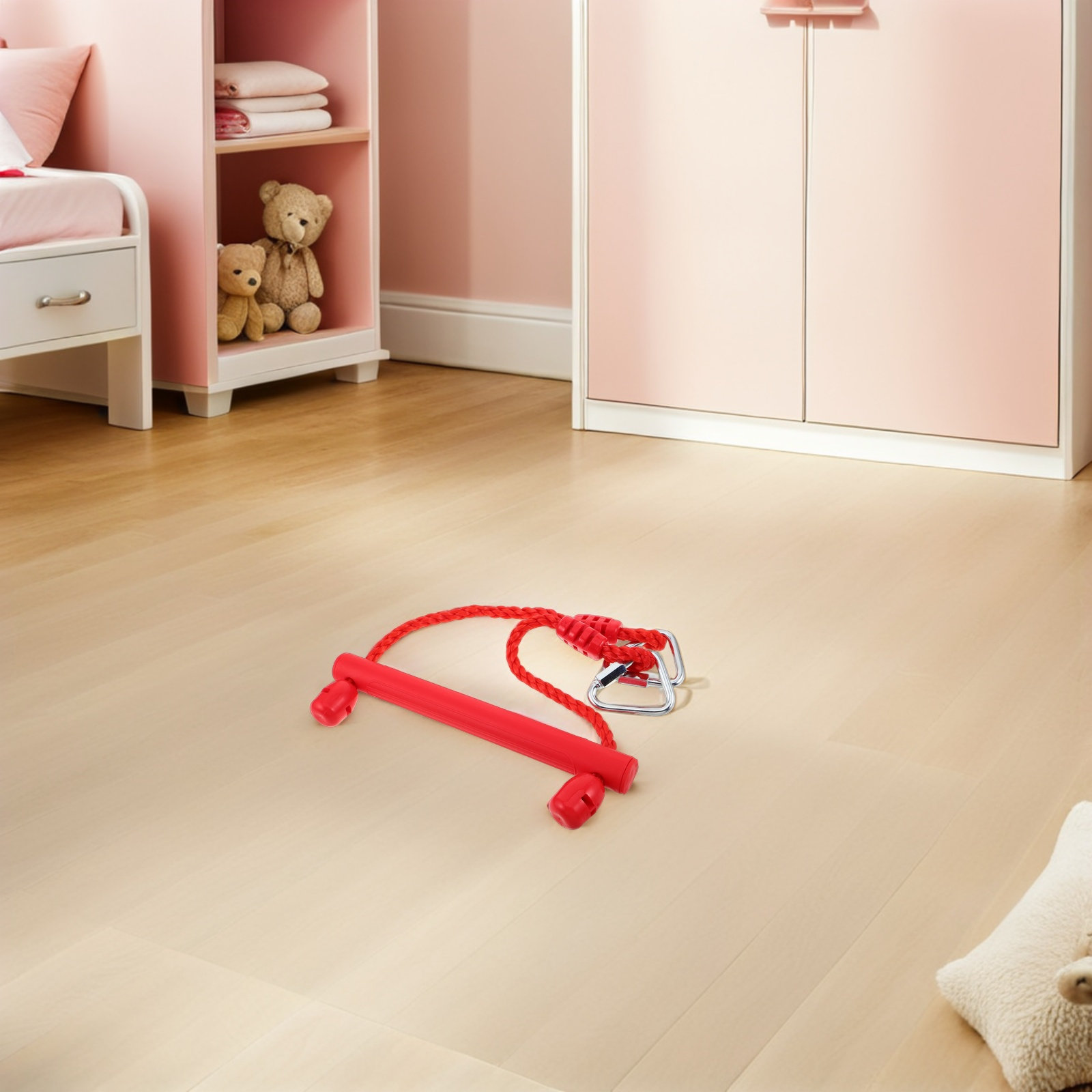 Kids Outdoor Equipment - Barre da Arrampicata Rosse per Bambini,