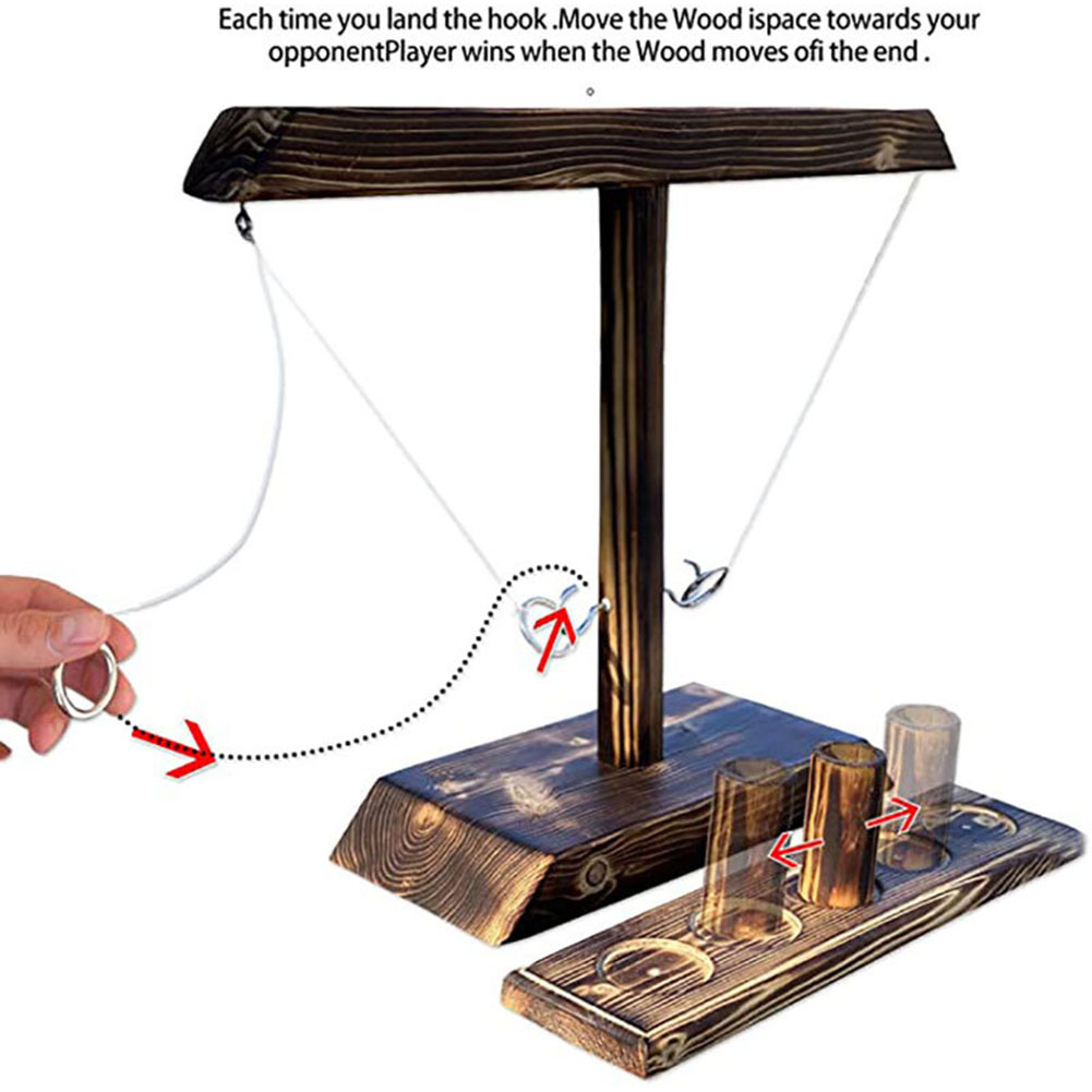 Kids Outdoor Ladder - Giochi di lancio ad anelli per