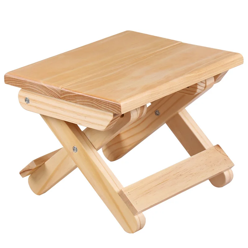 Kids Outdoor Folding Chair - Sgabello pieghevole in legno di pino