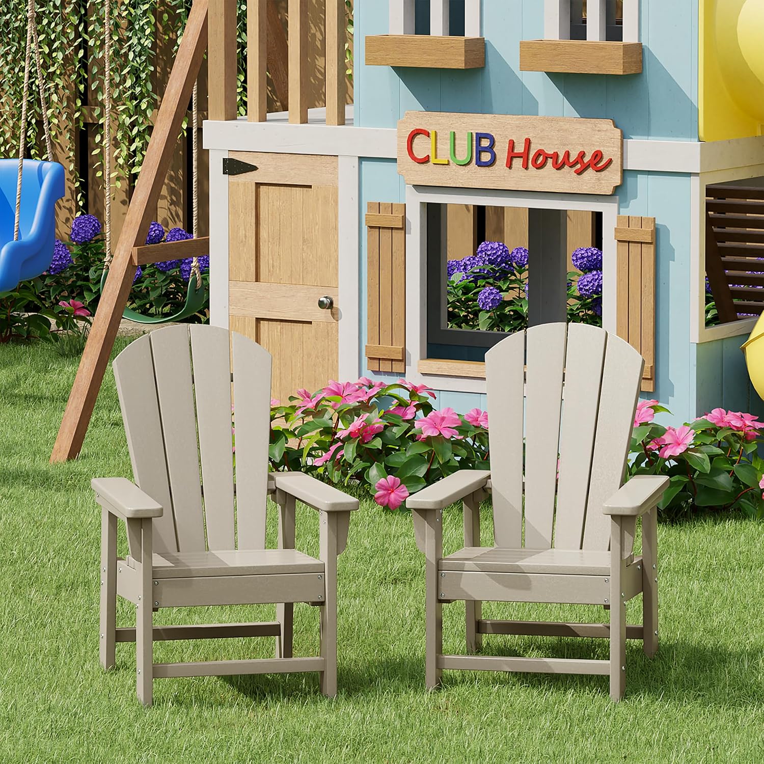 Kids Outdoor Lawn Chair - Set di 2 sedie da esterno