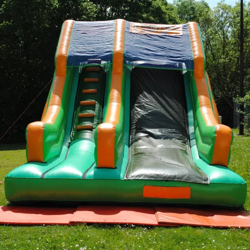 Kids Outdoor House With Slide - Scivoli di rimbalzo Casa di rimbalzo