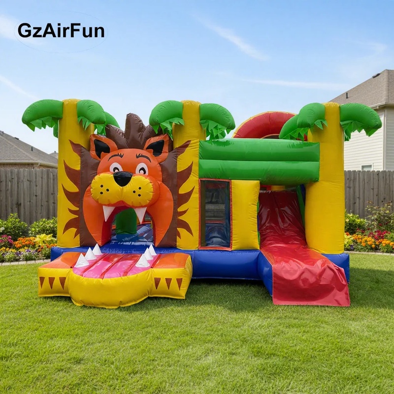 Kids Outdoor House With Slide - GZAIRFUN N-157 Castello Gonfiabile Commerciale Personalizzato