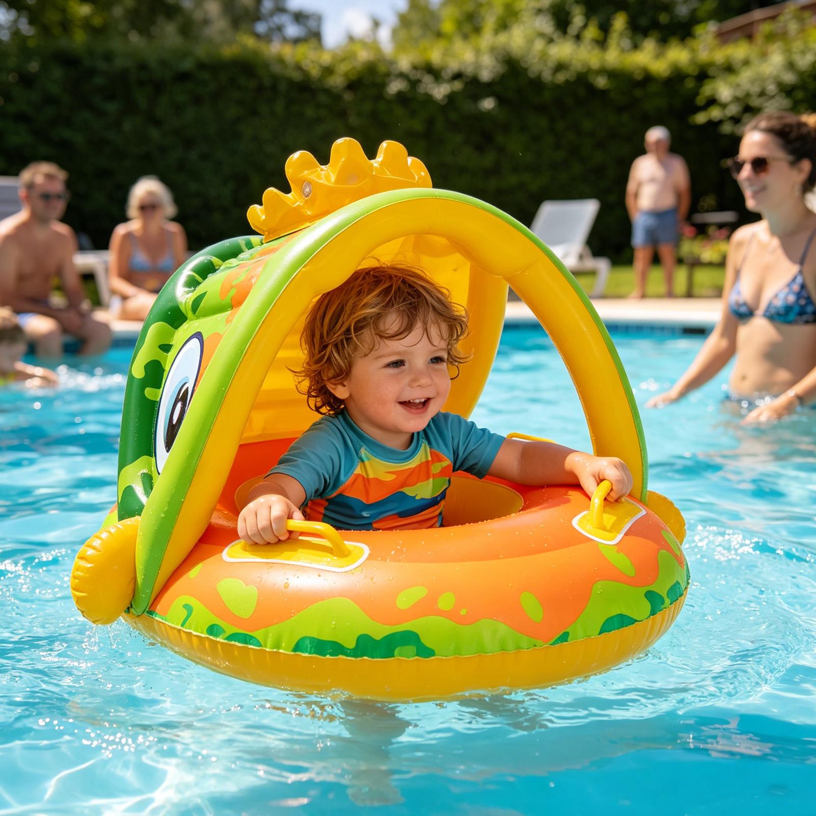 Kids Outdoor Lawn Chair - Sedia Gonfiabile per Bambini con Tettuccio