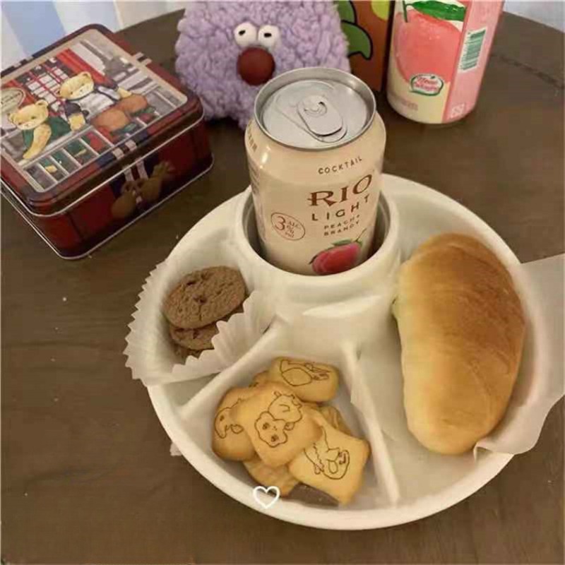 Kids Outdoor Bbq - Piatto diviso per colazione da 21