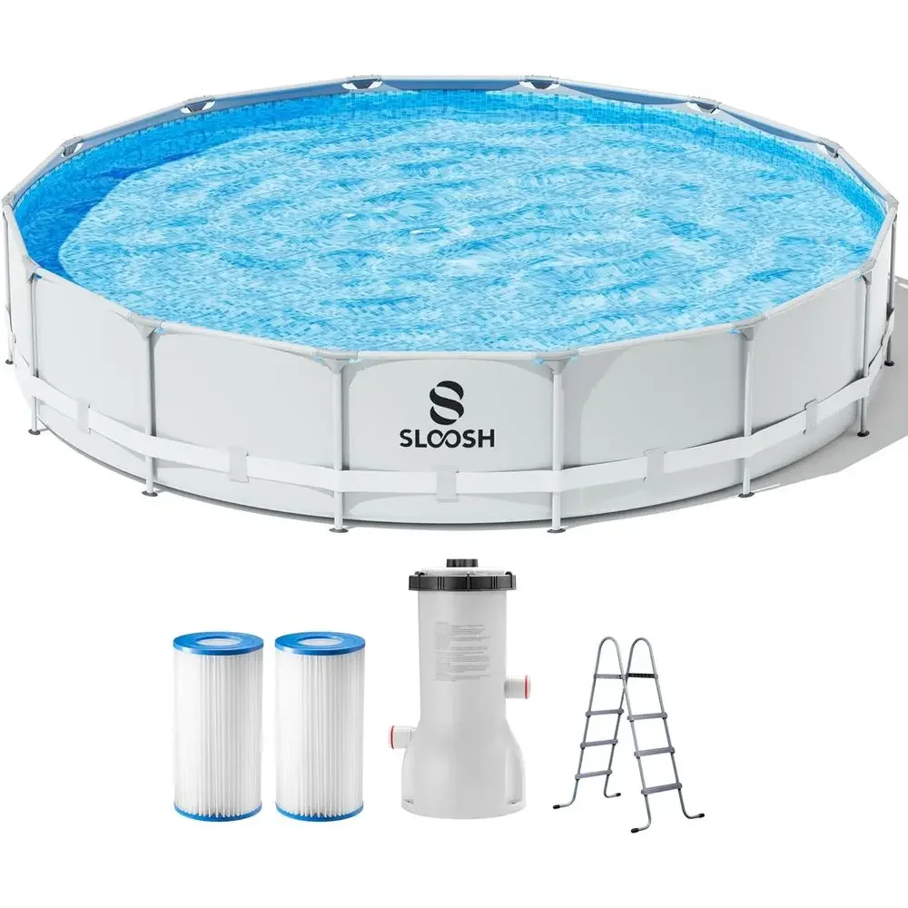Kids Outdoor Ladder - Piscina fuori terra rotonda da 4,5