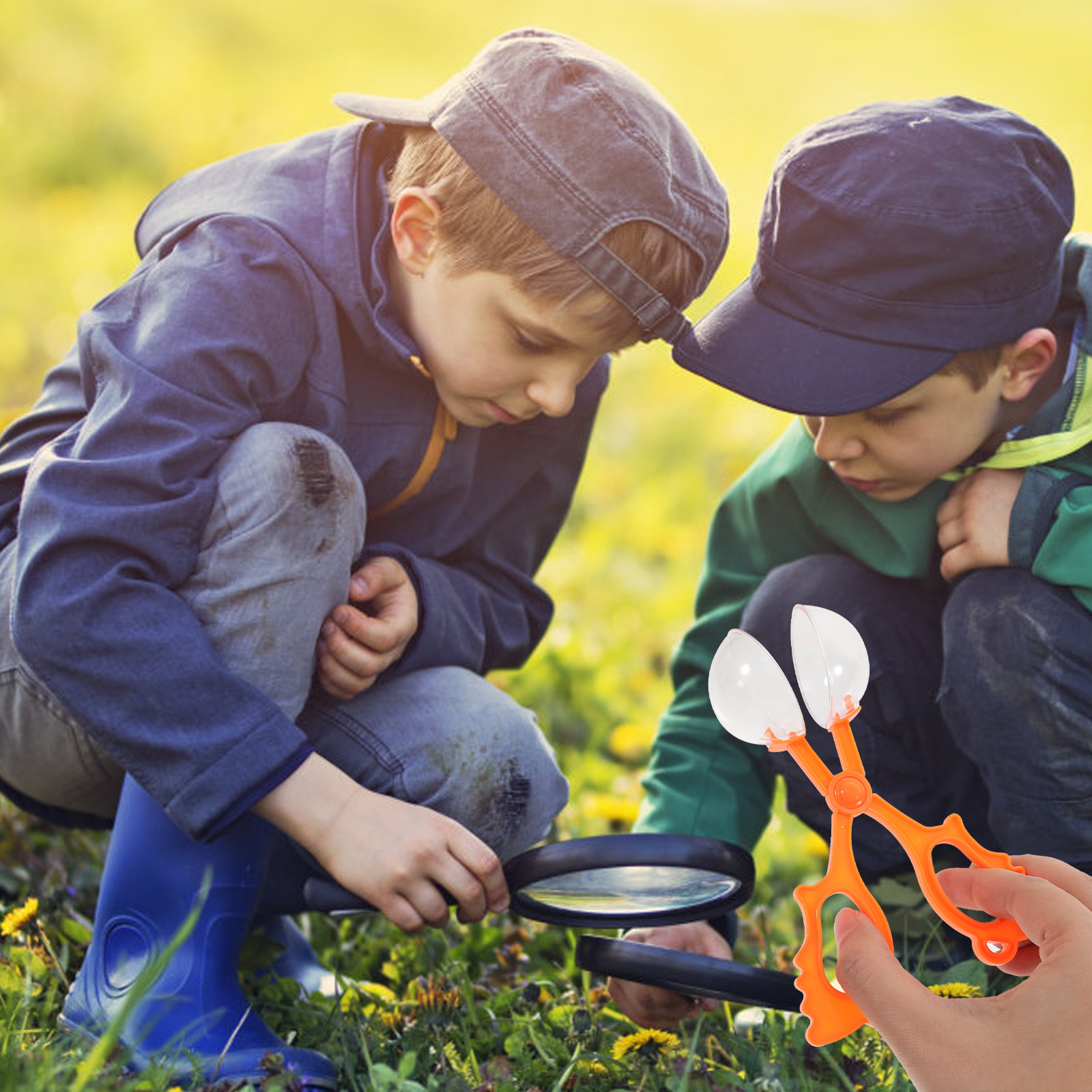 Kids Outdoor Learning Activities - 5 Pezzi Pinze e Forbici Arcobaleno