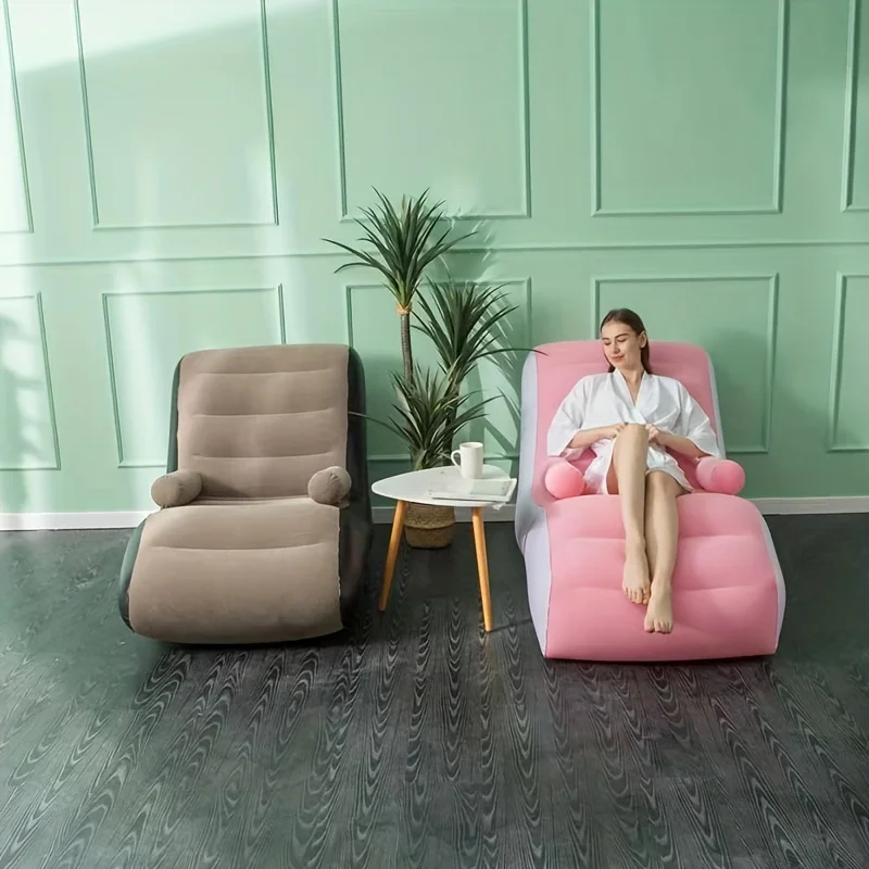 Kids Outdoor Lounge Furniture - Divano pigro gonfiabile floccaggio divano in