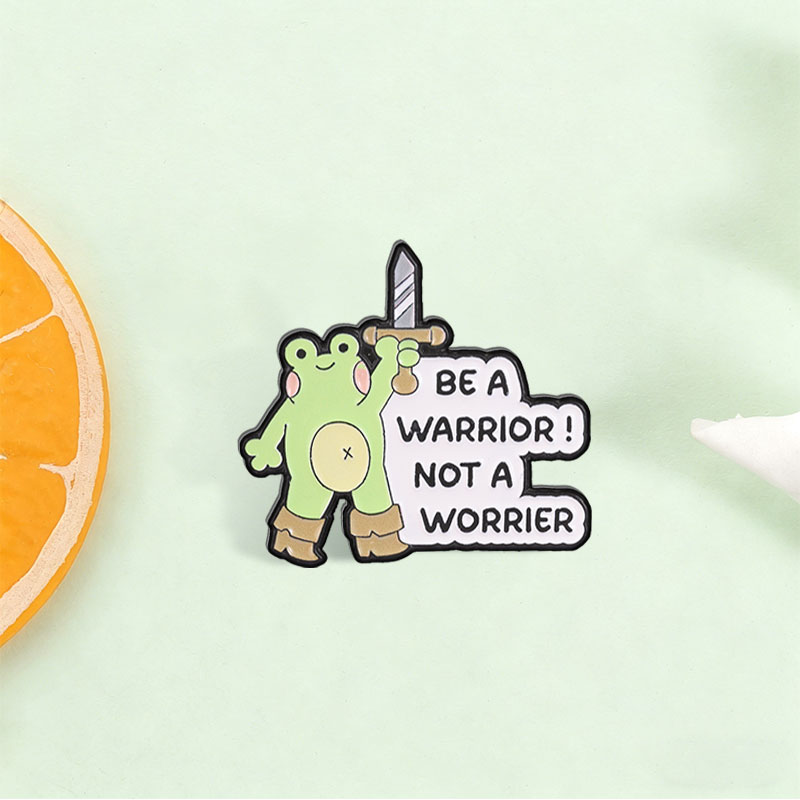 Spilla in smalto 'Be A Warrior - Bubble Sword Wand recensione e prezzo
