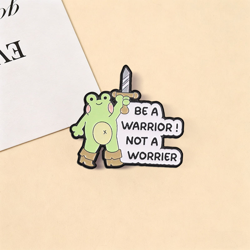 Spilla in smalto 'Be A Warrior - Bubble Sword Wand recensione e prezzo