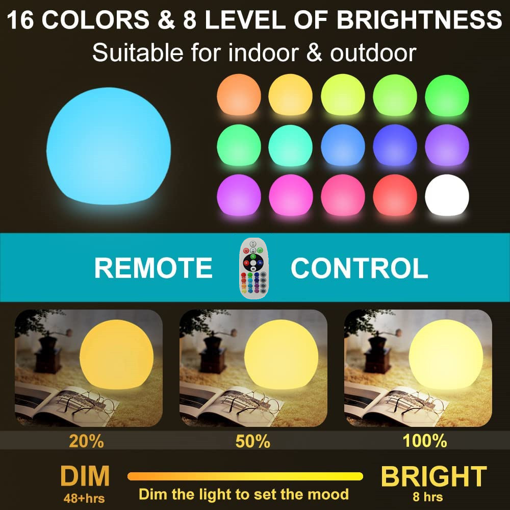 Luce a sfera luminosa a LED ri - Kids Outdoor Lights recensione e prezzo