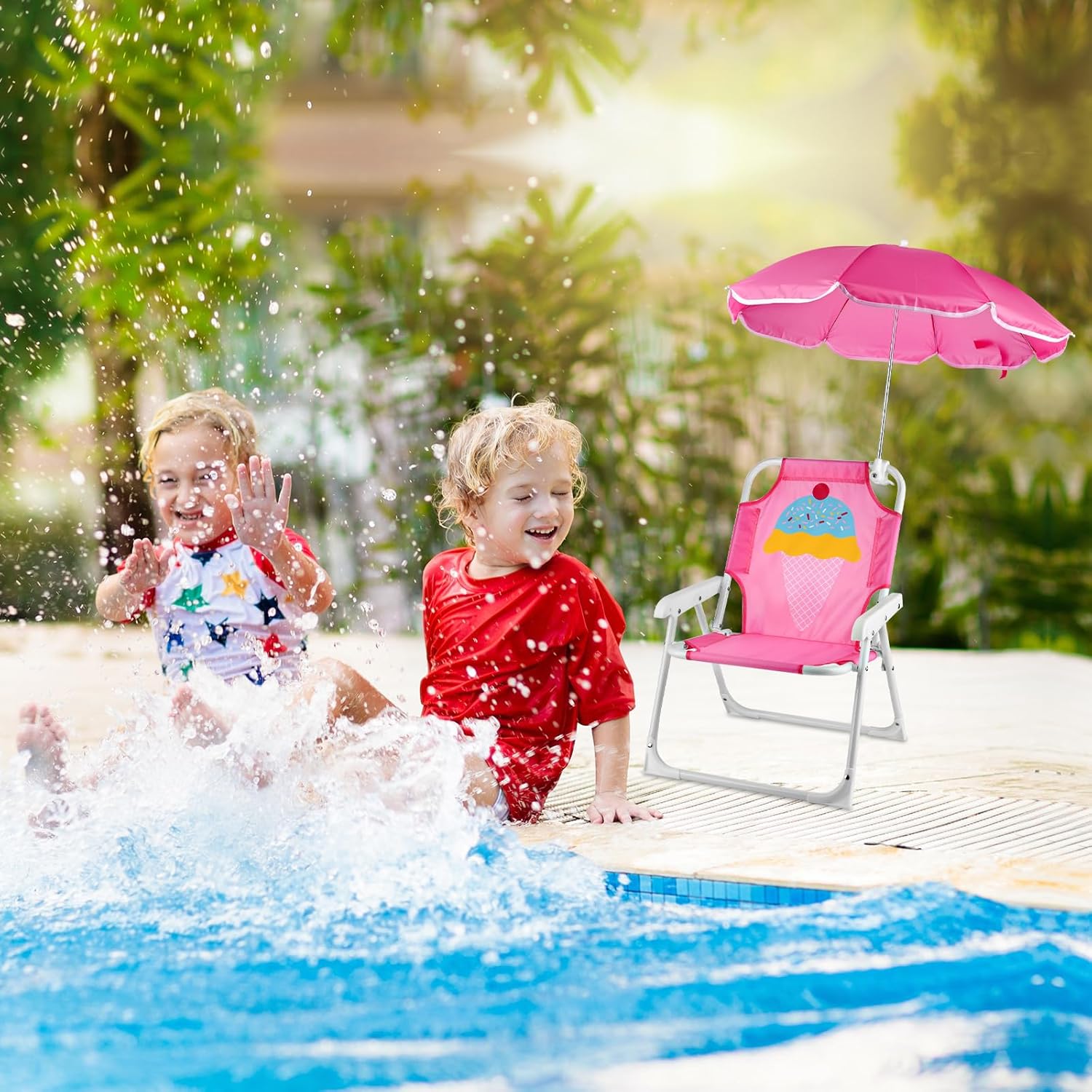 1 set sedia da spiaggia pieghe - Kids Outdoor Lounge Furniture recensione e prezzo