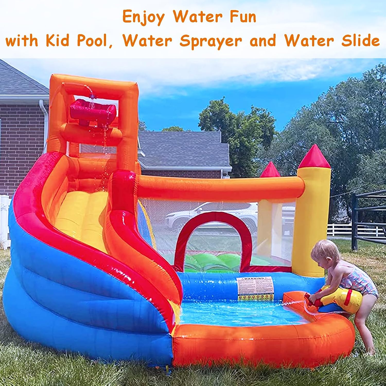 HuaKastro Scivolo d'Acqua Gonf - Kids Outdoor House With Slide recensione e prezzo