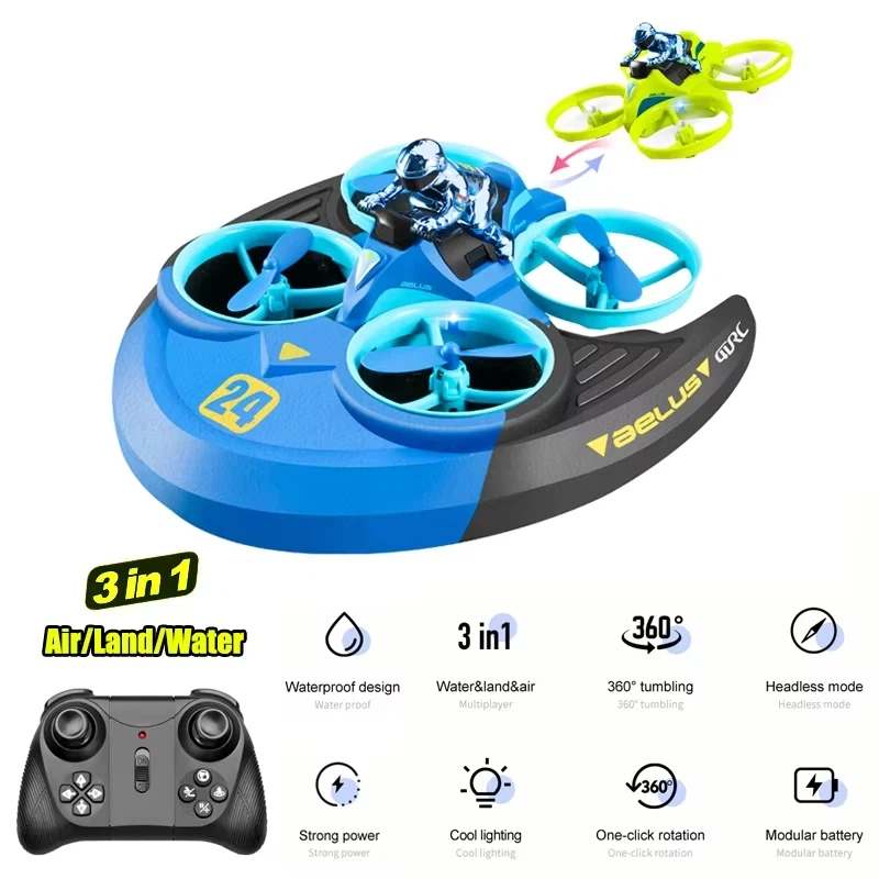 3-in-1 Land Air Sea RC Aereo E - Kids Outdoor Quad recensione e prezzo