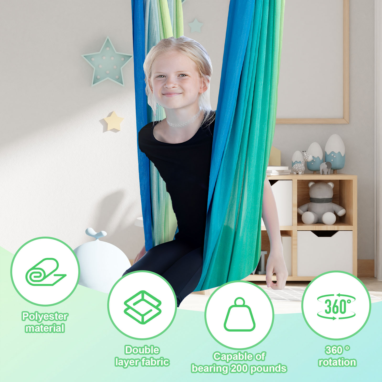 Altalene sensoriali per bambin - Kids Outdoor Hammock Swing recensione e prezzo
