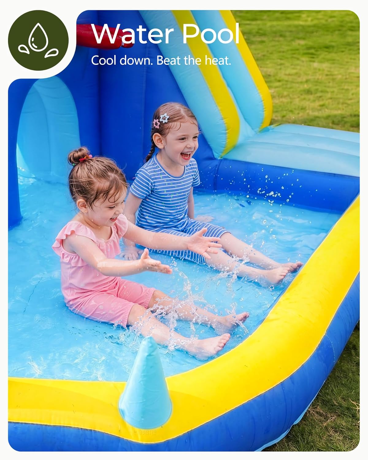 Scivolo d'Acqua Gonfiabile per - Kids Outdoor House With Slide recensione e prezzo