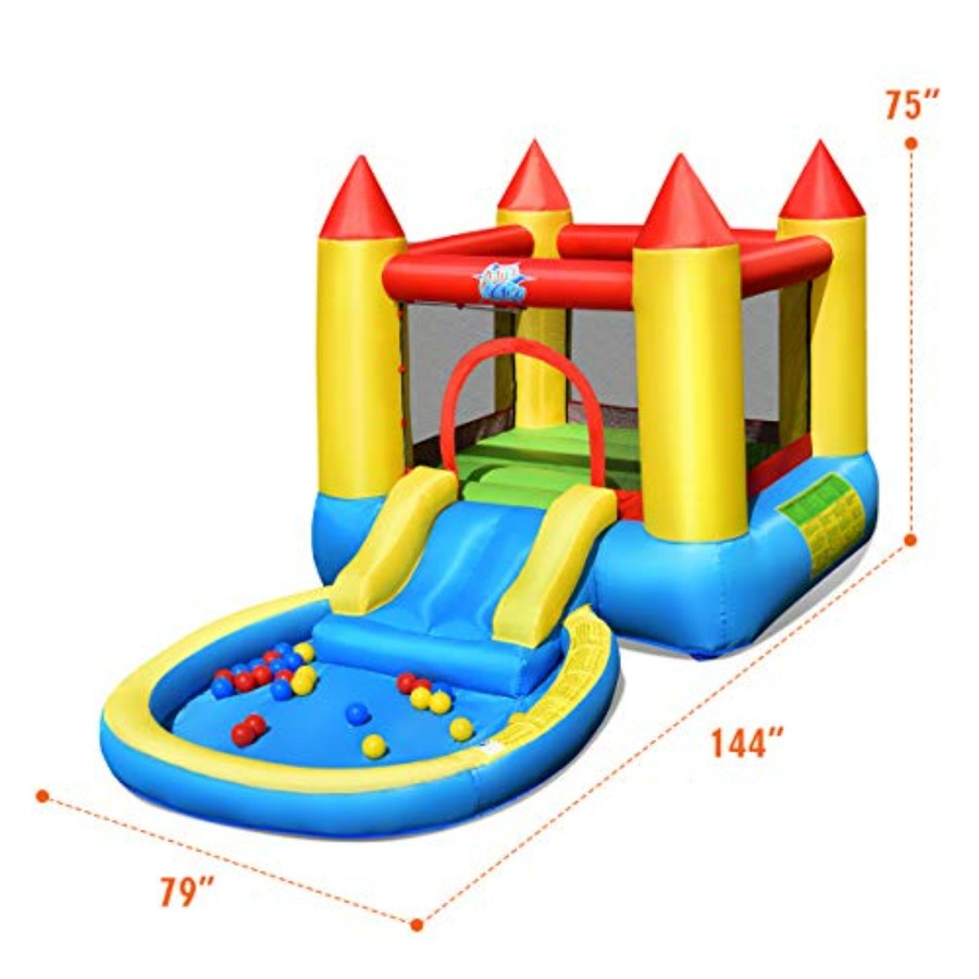 Castello gonfiabile da giardin - Kids Outdoor House With Slide recensione e prezzo