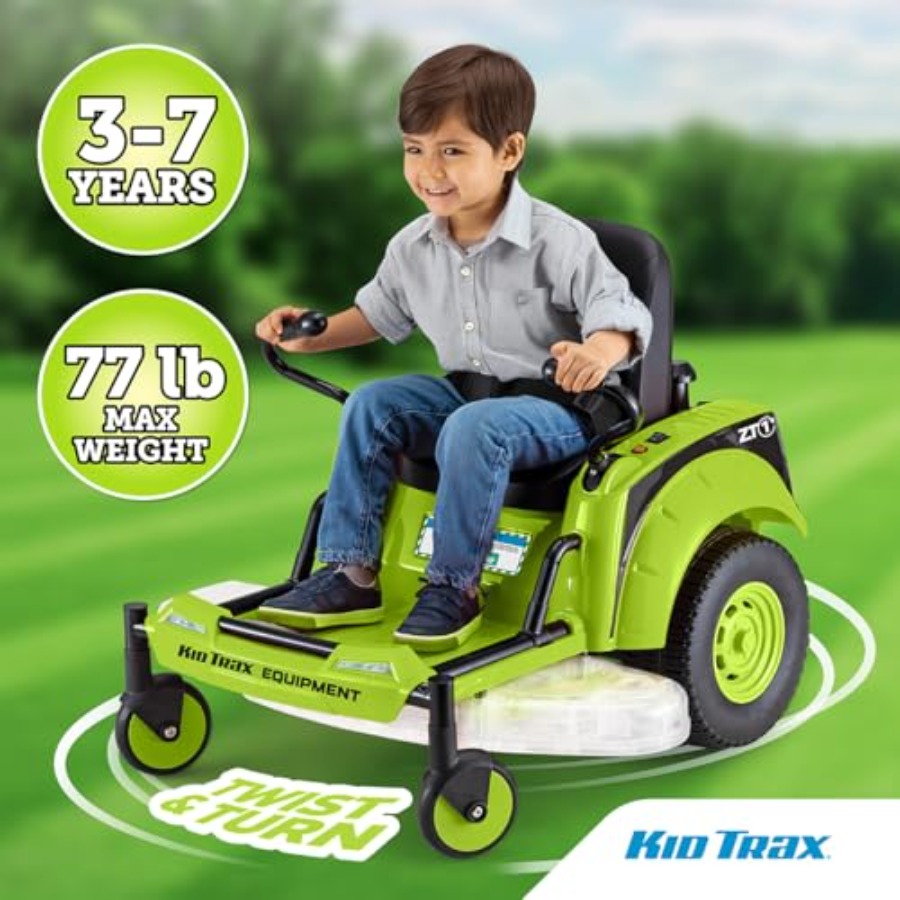 Kid Trax 12V Zero Turn Lawn Mo - Kids Outdoor Lawn Mower recensione e prezzo