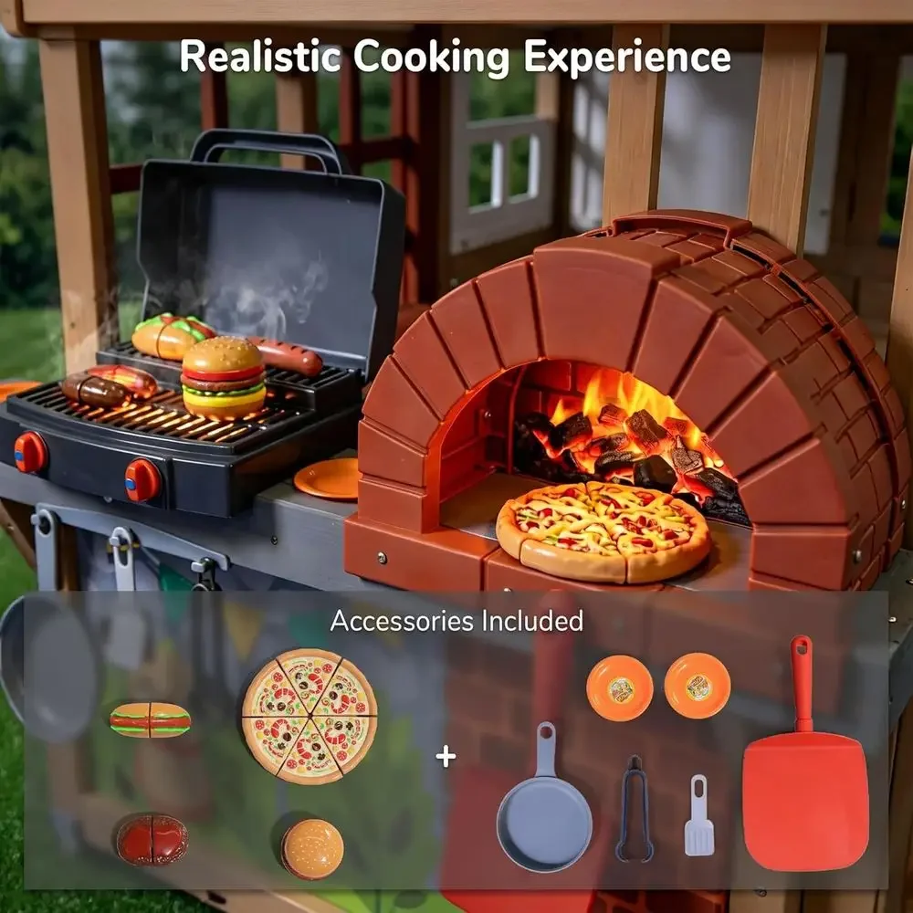 Casetta da gioco in legno per  - Kids Outdoor Bbq recensione e prezzo