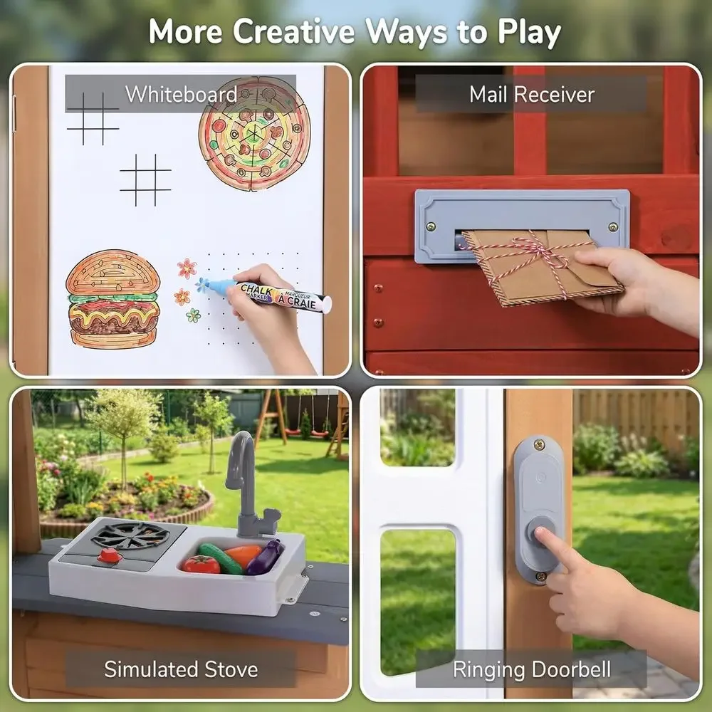 Casetta da gioco in legno per  - Kids Outdoor Bbq recensione e prezzo