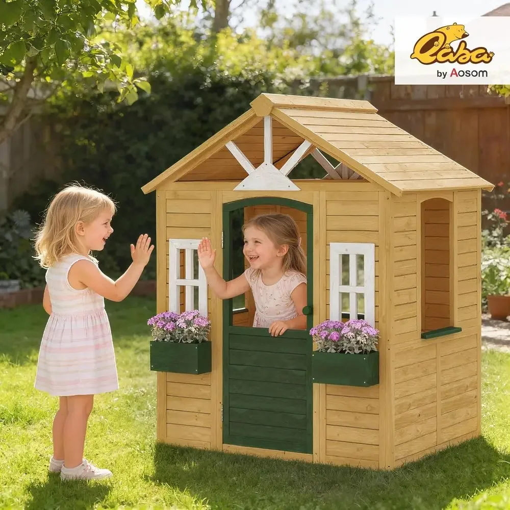 Casetta da gioco per esterni Q - Qaba Kids Outdoor Playhouse recensione e prezzo