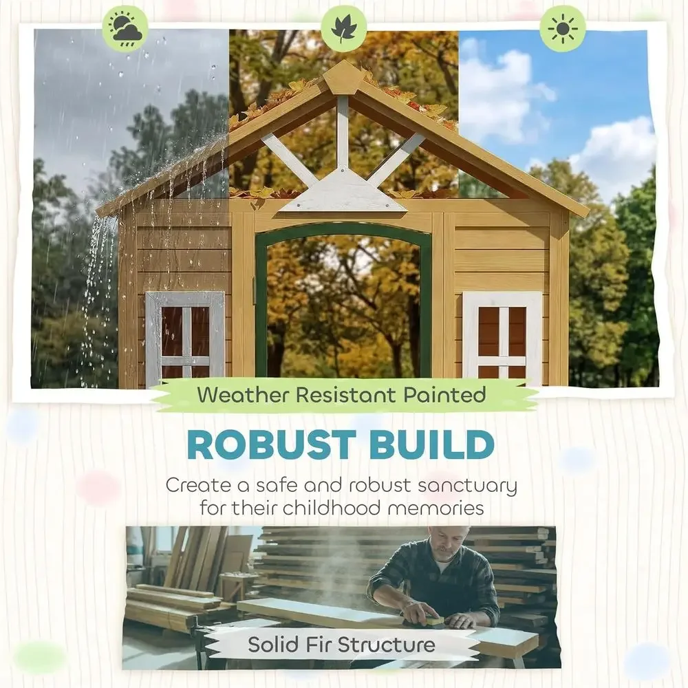 Casetta da gioco per esterni Q - Qaba Kids Outdoor Playhouse recensione e prezzo