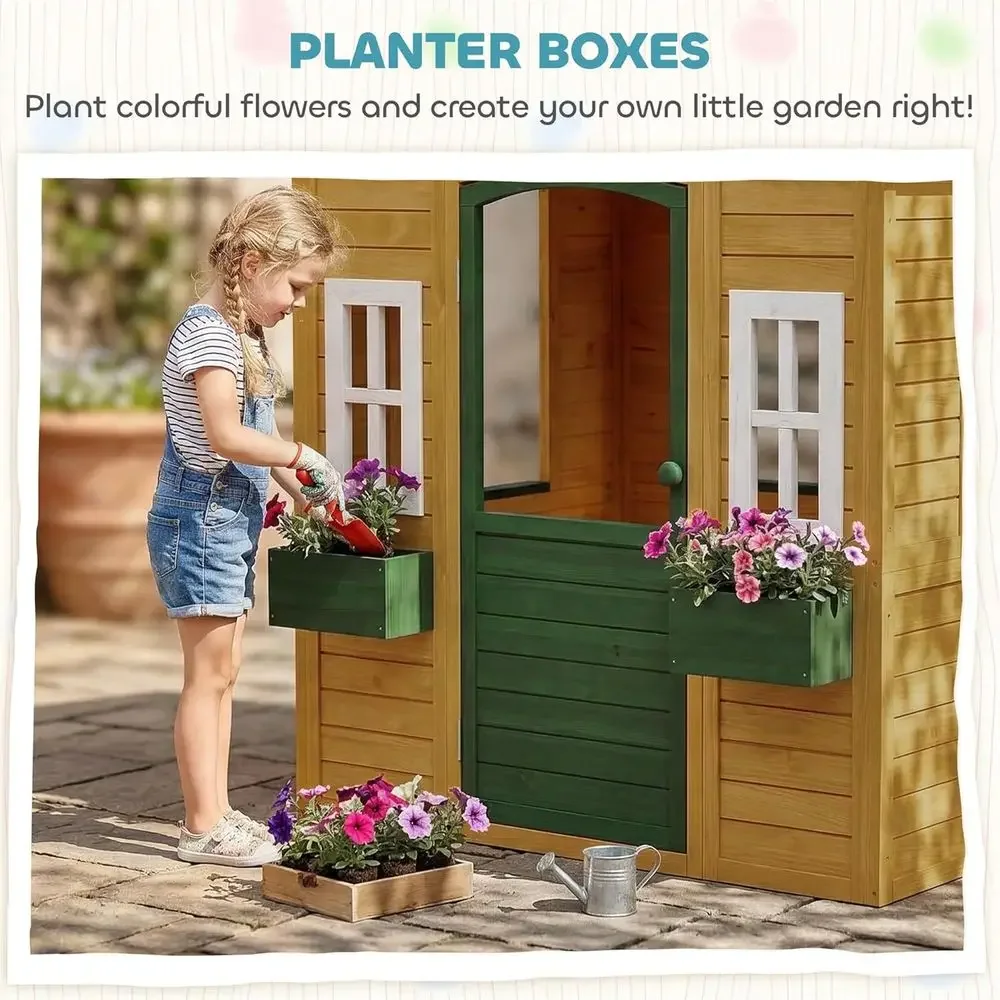 Casetta da gioco per esterni Q - Qaba Kids Outdoor Playhouse recensione e prezzo