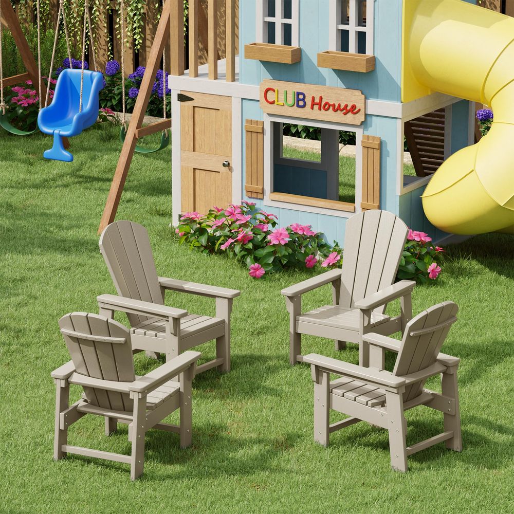 Set di 4 Sedie Adirondack per  - Kids Outdoor Lawn Chair recensione e prezzo