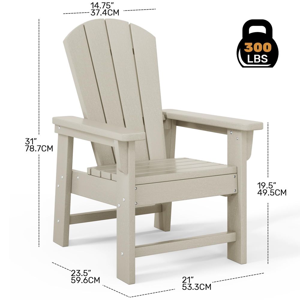 Set di 4 Sedie Adirondack per  - Kids Outdoor Lawn Chair recensione e prezzo