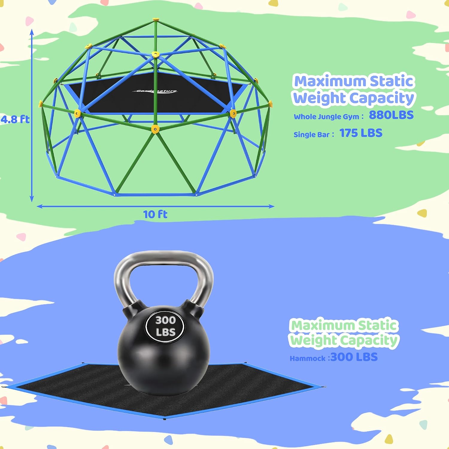 Cupola da Arrampicata da 3 Met - Kids Outdoor Climbing Dome recensione e prezzo