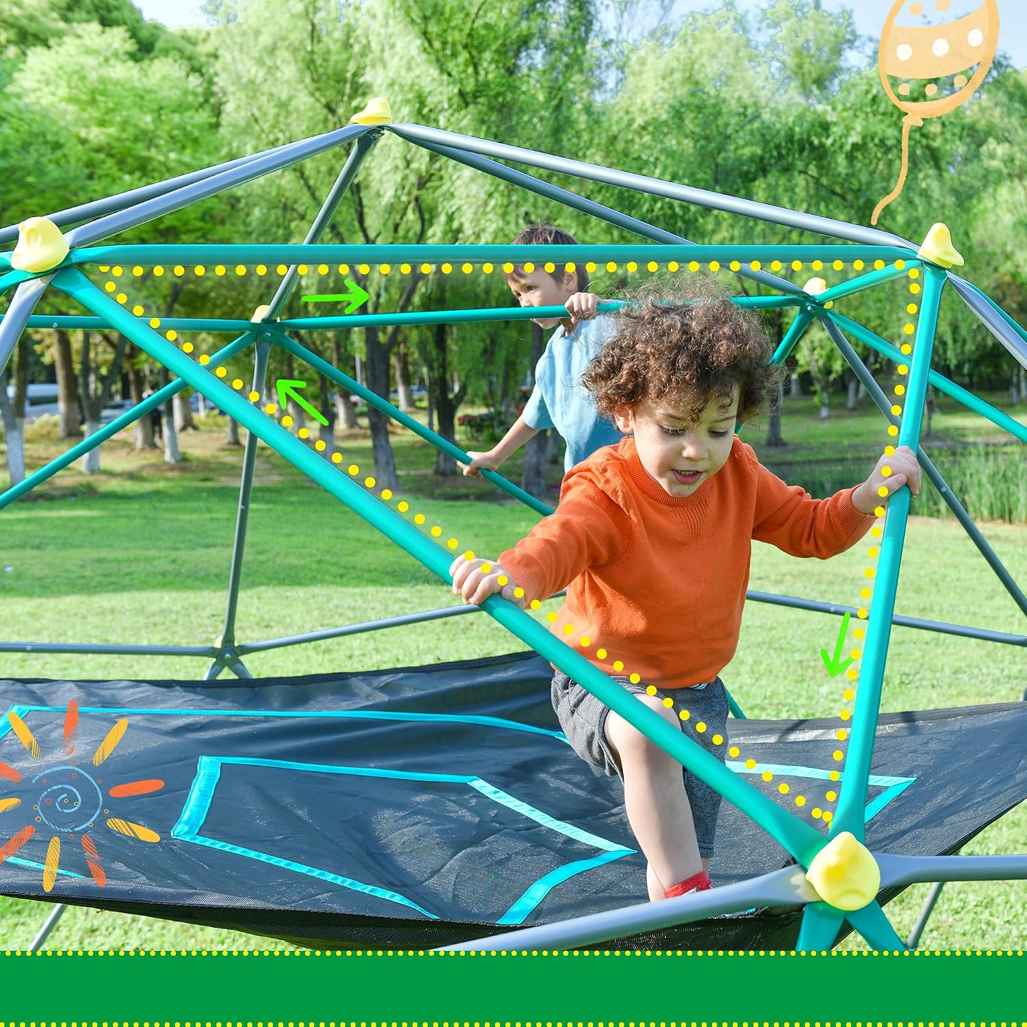 Cupola da Arrampicata da 4 Met - Kids Outdoor Climbing Dome recensione e prezzo